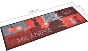 vidaXL Πατάκι Κουζίνας Σχέδιο Tomatoes Πλενόμενο 60 x 180 εκ.