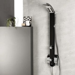 Dolce Vita Idea Black Matt - Στήλη ντους 2 εξοδων