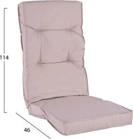 ΜΑΞΙΛΑΡΙ ΥΦΑΣΜΑΤΙΝΟ ΜΕ ΠΛΑΤΗ ΜΠΕΖ 114x46x7 εκ. HM5744.01