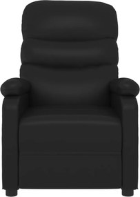 vidaXL Πολυθρόνα Μασάζ Μαύρη από Συνθετικό Δέρμα