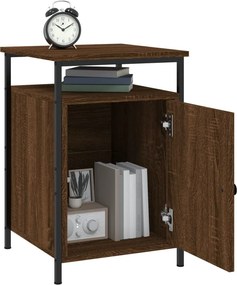 vidaXL Κομοδίνα 2 τεμ. Καφέ Δρυ 40x42x60 εκ. από Επεξεργ. Ξύλο