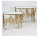 Σετ 2 Τραπεζάκια 100x36x80 &amp; 80x33x71cm  Etoile PT-991