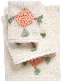 Πετσέτες Daily 0730 (Σετ 3τμχ) Ecru Das Home Σετ Πετσέτες 70x140cm 100% Cotton
