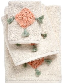 Πετσέτες Daily 0730 (Σετ 3τμχ) Ecru Das Home Towels Set 70x140cm 100% Βαμβάκι