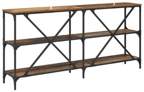 vidaXL Τραπέζι κονσόλας Παλιό Ξύλο 160 x 30 x 75 εκ Επεξεργασμένο ξύλο