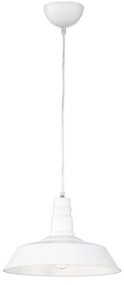 Φωτιστικό Οροφής Will R30421001 1xE27 60W Φ36cm 150cm White RL Lighting Metal