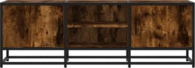 ντουλάπι τηλεόρασης vidaXL Καπνιστή δρυς 120x35x41 cm