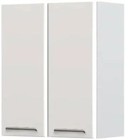 Ντουλάπι κρεμαστό Modena V7-60-2K-Λευκό - Γκρι ανοιχτό