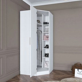Ντουλάπα Λευκό BRANEL 91x57.5x210