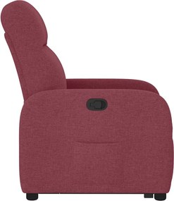 vidaXL Πολυθρόνα Ανακλινόμενη με Ανύψωση Μπορντό Υφασμάτινη