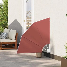 vidaXL Αδιάφανο σκίαστρο μπαλκονιού Τερακότα 115 x 115 εκ ύφασμα