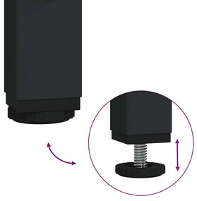 vidaXL Τραπέζι Κονσόλα Καφέ Δρυς 75 x 30,5 x 75 εκ. από Επεξεργ. Ξύλο