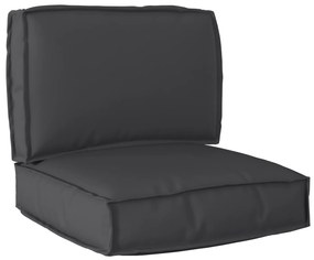 vidaXL Σετ Μαξιλαριών Πάγου 2 pcs Μαύρο 60 x 60 x 12 cm Ύφασμα Oxford