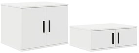 vidaXL Ντουλάπι αποθήκευσης Λευκό 108 x 41 x 40 εκ Επεξεργασμένο ξύλο