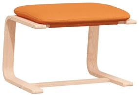 vidaXL Πολυθρόνα Relax Σκούρο Κίτρινο Υφασμάτινη με Υποπόδιο