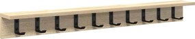 vidaXL Τοίχου Κρεμάστρα Δρύς Sonoma 100 x 10,5 x 10,5 εκ