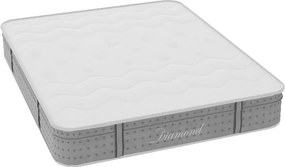 Στρώμα Diamond pakoworld pocket spring+gel memory foam 25-27cm 150x200εκ