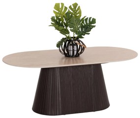 ΤΡΑΠΕΖΙ ΣΑΛΟΝΙΟΥ ΟΒΑΛ CATER HM18321 ΚΕΡΑΜΙΚΟ TOP ΟΨΗ ΤΡΑΒΕΡΤΙΝΑΣ-MDF ΒΑΣΗ 120x60x46Υεκ