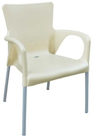 Πολυθρόνα Lara Ecru Ε306,4 55x52x85 cm