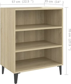 vidaXL Ραφιέρα Sonoma Δρυς 57 x 35 x 70 εκ. από Μοριοσανίδα