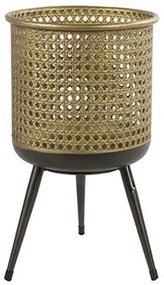 Κασπώ Σε Τρίποδο 013.787065 21,5x32,5cm Black-Gold Metal
