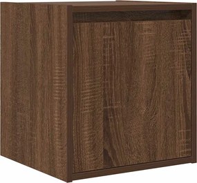 vidaXL Κομοδίνα Επιτοίχια 2 τεμ. Καφέ Δρυς 38x34x40 εκ.