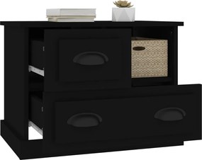 vidaXL Κομοδίνο Μαύρο 60x39x45 εκ.