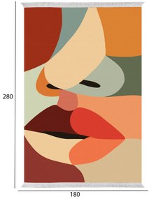 Χαλί Σαλονιού Με Κρόσια Josiane Πολύχρωμο 180x280 Εκ.