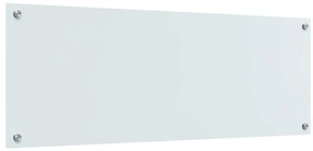 vidaXL Πίσω Πάνελ Κουζίνας Λευκό 110 x 40 x 0.6 εκ. σκληρυμένο γυαλί