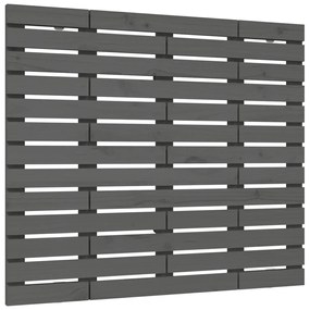 vidaXL Κεφαλάρι Τοίχου Γκρι 146x3x91,5 εκ. από Μασίφ Ξύλο Πεύκου