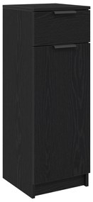 vidaXL ντουλάπι μπάνιου  μαύρη δρυς 32x34x90 cm επεξεργασμένο ξύλο