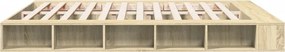 vidaXL Πλαίσιο Κρεβατιού Sonoma Δρυς 200x200 εκ. Επεξεργασμένο Ξύλο