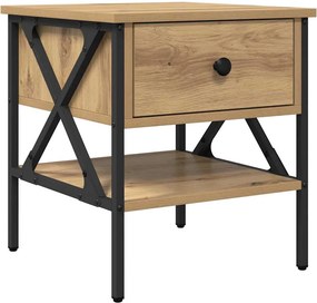 vidaXL Κομοδίνο 2 τμχ. artisan δρυς 40 x 42 x 45 εκ.