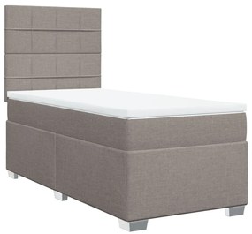 ΚΡΕΒΑΤΙ BOXSPRING ΜΕ ΣΤΡΩΜΑ TAUPE 80X200 ΕΚ. ΥΦΑΣΜΑΤΙΝΟ 3290319