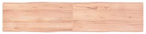 vidaXL Επιφ Τραπεζιού Αν Καφέ 180x40x(2-4)εκ.Ακατέργ. Μασίφ Ξύλο Δρυός