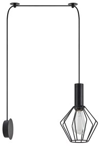 Φωτιστικό Τοίχου - Απλίκα SE21-BL-4-NM1W-GR1 ADEPT TUBE Black Matt Wall Lamp Black Metal Grid+ - Μέταλλο - 77-8813