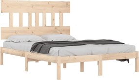 vidaXL Πλαίσιο Κρεβατιού 150 x 200 εκ. Μασίφ Ξύλο King Size