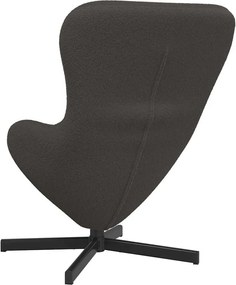 vidaXL Κάθισμα-αυγό Σκούρο Γκρι 63 x 73 x 90 εκ ύφασμα