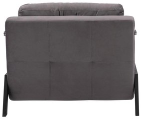 Πολυθρόνα - Κρεβάτι CONSTANCE C3078.11 Βελούδο Γκρί 95x92x66Υ εκ. 95x92x66 εκ.