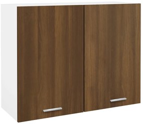 vidaXL Ντουλάπι Κρεμαστό Lyon Καφέ Δρυς 80x31x60εκ. Επεξεργασμένο Ξύλο
