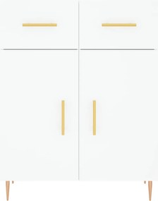 vidaXL Ντουλάπι Λευκό 69,5 x 34 x 90 εκ. από Επεξεργασμένο Ξύλο