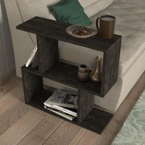 Τραπεζάκι Άκρης MATHRAKI Wenge Μοριοσανίδα/Μελαμίνη 60x20x60cm - 14410194 - 14410194