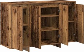 vidaXL Πλαϊνό γραφείο Παλαιό ξύλο 120 x 41 x 75 εκ. Επεξεργασμένο ξύλο