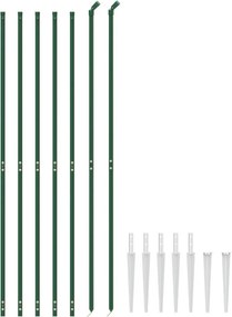 vidaXL Συρματόπλεγμα Περίφραξης Πράσινο 2,2 x 10 μ. με Καρφωτές Βάσεις