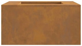 vidaXL Τζάκι Τετράγωνο 80x80x40 εκ. από Ανοξείδωτο Χάλυβα