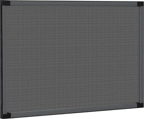 vidaXL Σήτα Παραθύρου Επεκτεινόμενη Ανθρακί (75-143)x50 εκ.