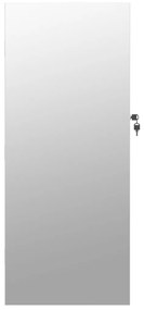 vidaXL Έπιπλο Κοσμημάτων με Καθρέφτη/LED Φώτα Επιτοίχιο Λευκό