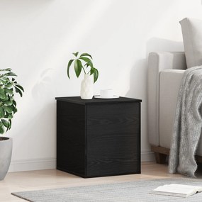 vidaXL Κουτί Αποθήκευσης Μαύρη Δρυς 40x42x46 εκ. Φτιαγμένο από Ξύλο