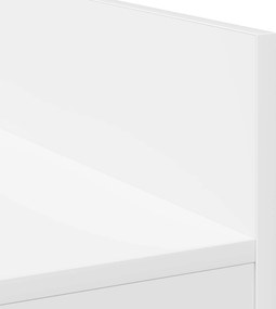vidaXL Πίνακας DJ Λευκό 62 x 45 x 102 εκ. Επεξεργασμένο Ξύλο