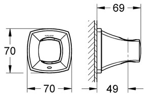 Στήριγμα τοίχου ντους Grohe Grandera